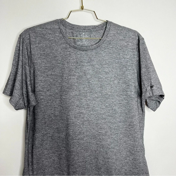 Fabletics The Front Row Tee Size XL Heathered Gray Grey Short Sleeve Comfy - Picture 5 of 9